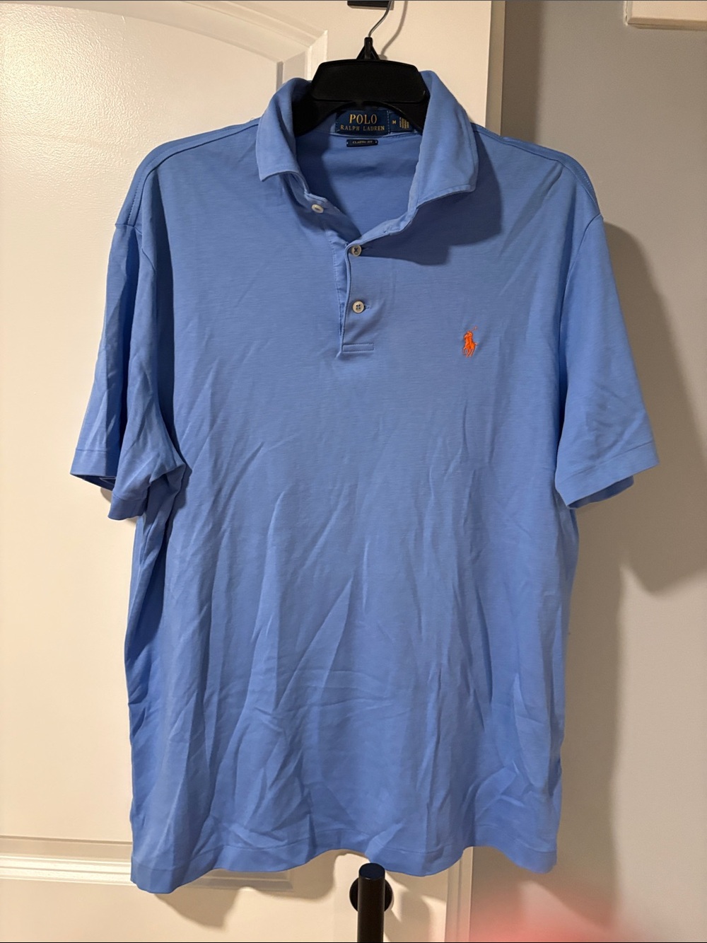 Polo by Ralph Lauren Light Blue Polo with Orange Pony